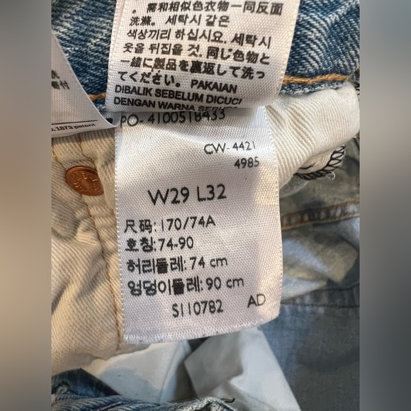 Levis Jeans 501s W29 L32 - Picture 2 of 11